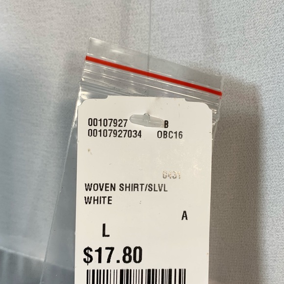 White sleeveless ruffle front blouse - Picture 6 of 8